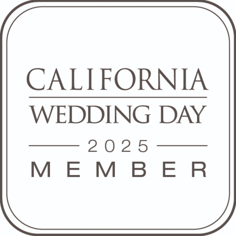 Logo for California Wedding Day 2025 Member on a white background