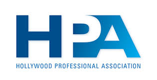 Hollywood Professional Association logo with blue 'HPA' letters on a white background